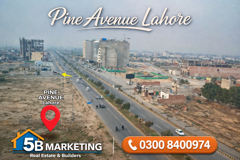 Commercial property available on Pine Avenue in Lahore, ideal for investment with prime location, main road access, and strong rental potential.