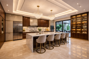 1 kanal house in Lahore featuring spacious rooms, modern layout, car parking, and nearby park in a secure residential area.