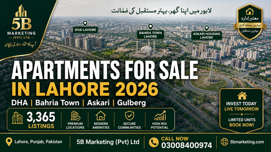 apartments for sale in Lahore DHA Bahria Town Askari 2026