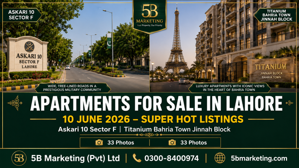 apartments for sale in Lahore 10 June 2026 Askari 10 Bahria Town Titanium