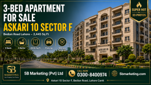 3 bed apartment for sale Askari 10 Sector F Lahore 2026