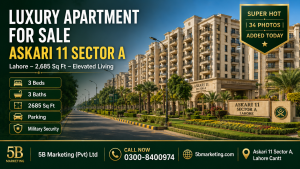 luxury apartment for sale Askari 11 Sector A Lahore 2026