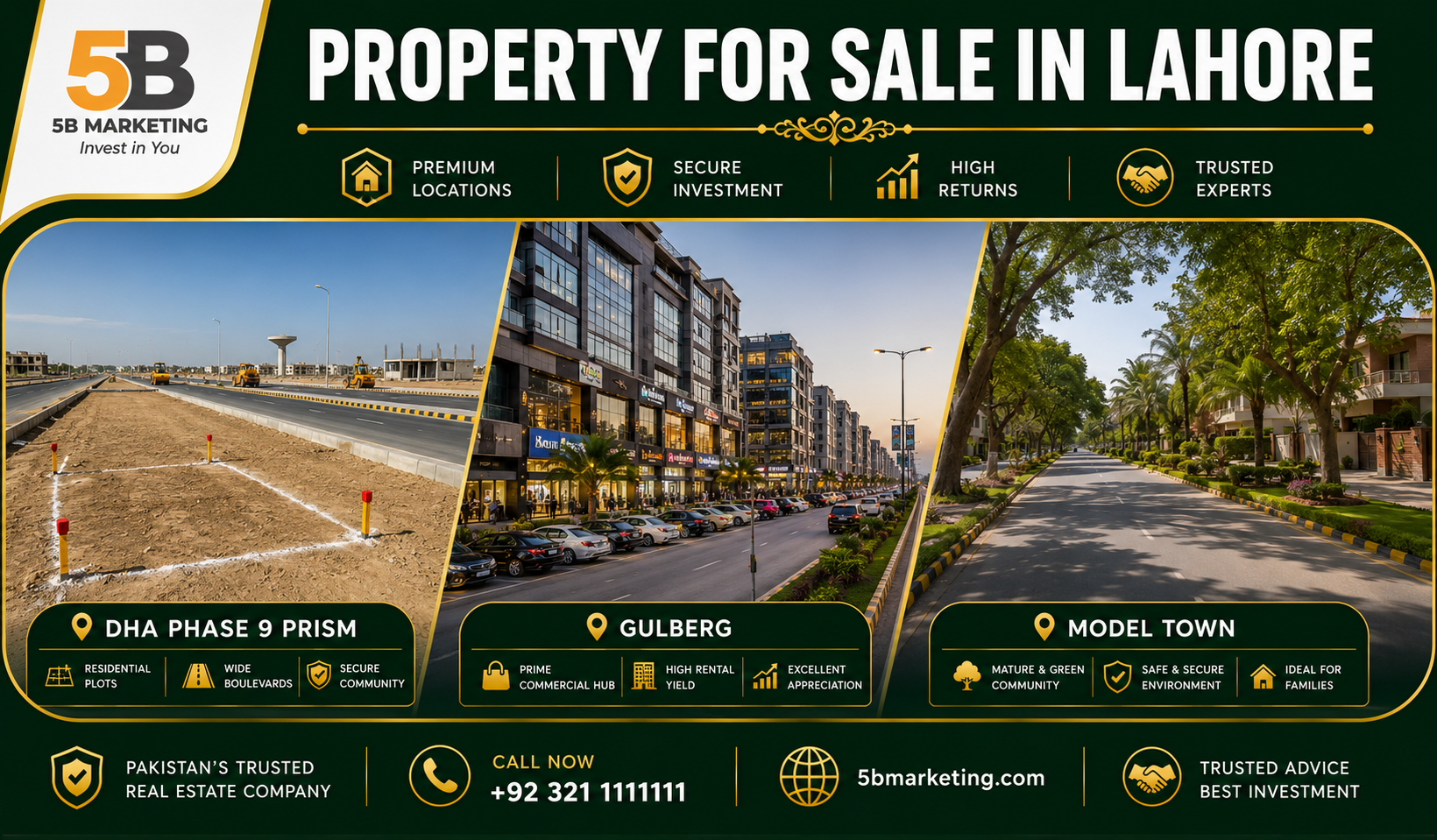 Plots for Sale in Lahore – July 28, 2026: DHA Phase 9 Prism, Gulberg & Model Town