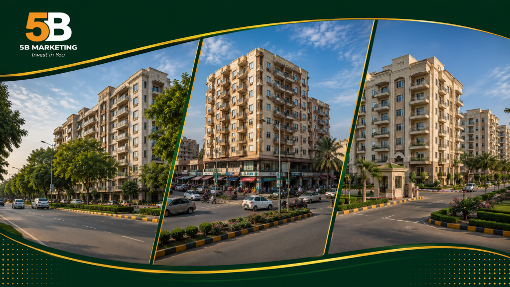 Apartments for sale in Lahore in Valencia Town, Faisal Town, and Bahria Orchard