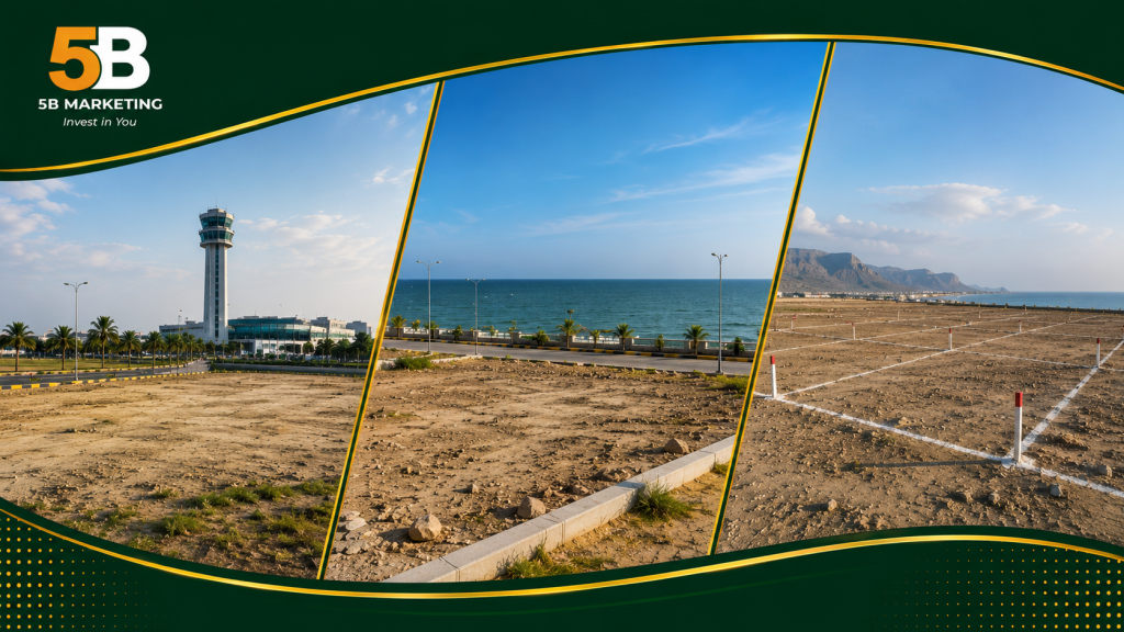 Plots for sale in Gwadar in Airport Road, Marine Drive, and Sangar