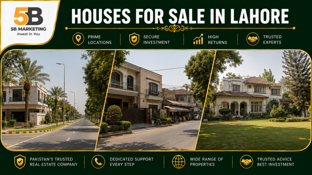 Houses for sale in Lahore in Valencia Town, Faisal Town, and Township