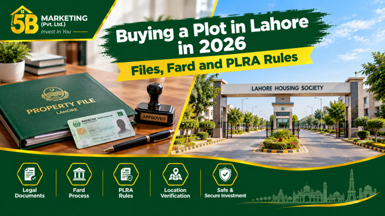 Buying a Plot in Lahore in 2026: Files, Fard and PLRA Rules